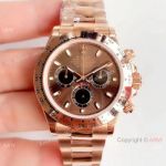 Perfectly 1:1 Clone Rolex Daytona Rose Gold Watch JH Factory Swiss 4130